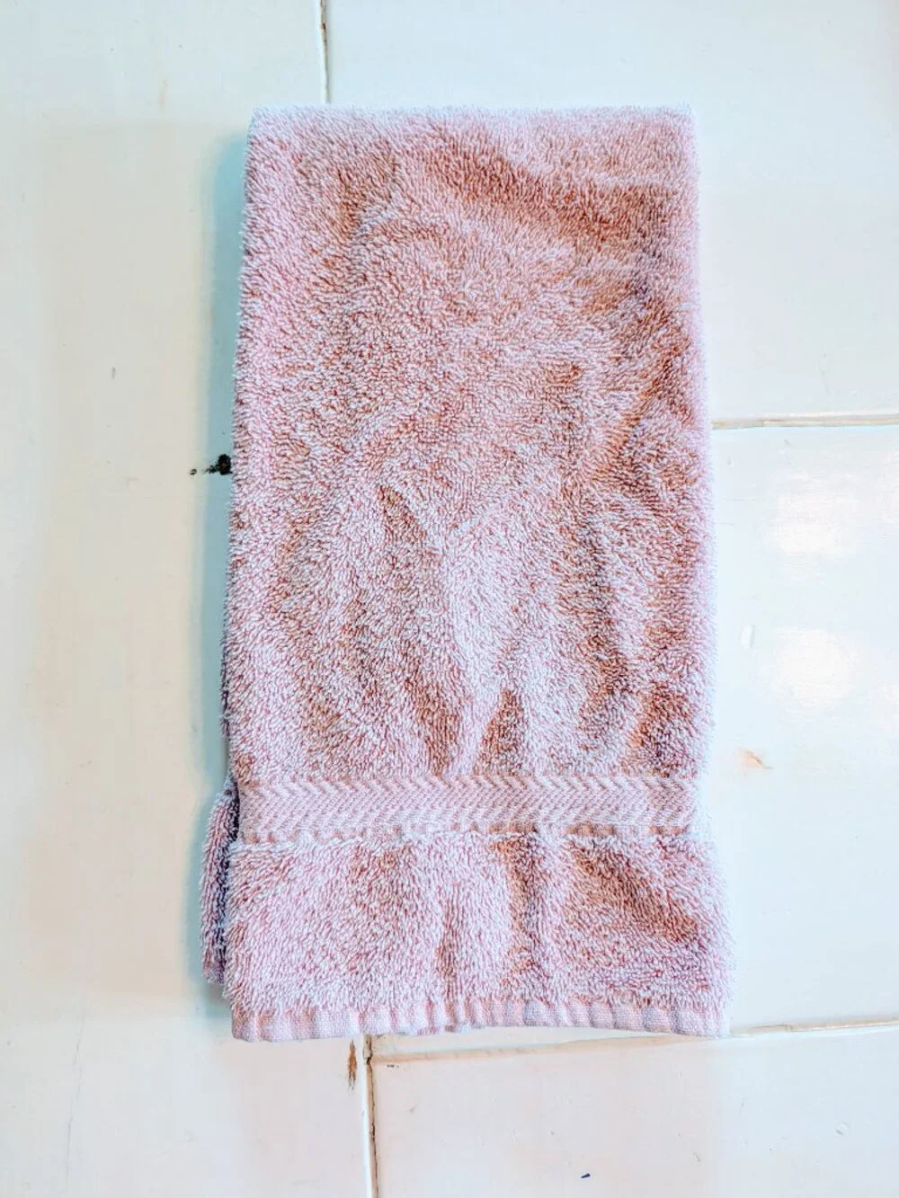 VTG Martex English Rose Pink Towel Set Bath & Hand Towel Cottagecore Cotton 80s